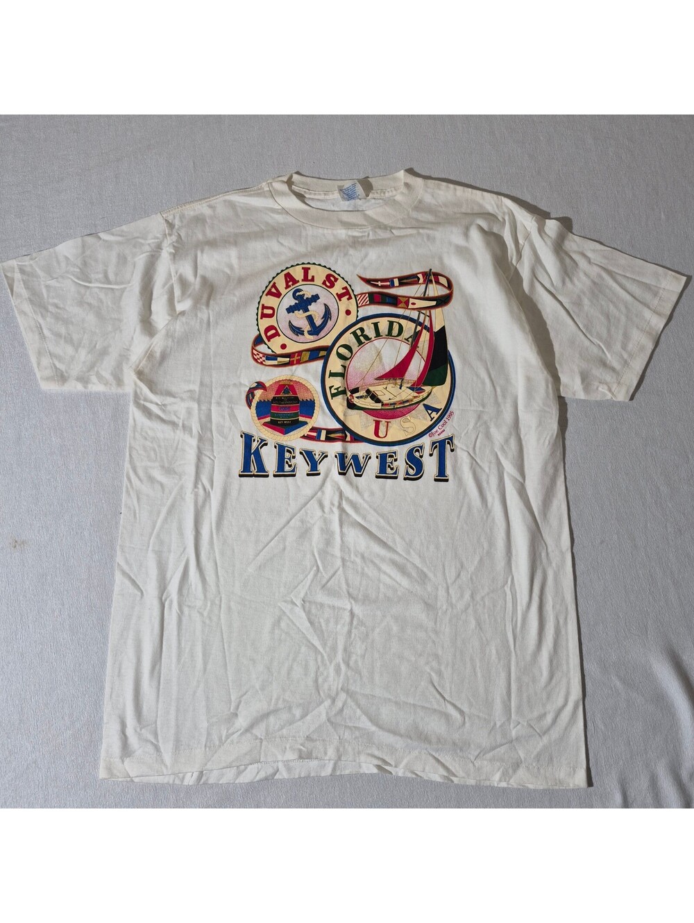 Vintage 90s Key West Florida L Large USA graphic T-shirt